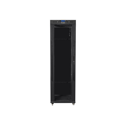 Lanberg | Rack cabinet 19" free-standing 42U/600x1000 (flat pack) with glass door lCD V2 | FF01-6042-12BL | Black