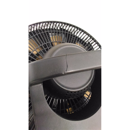 SALE OUT. Duux | Smart Fan | Whisper Flex Smart Black with Battery Pack | Stand Fan | USED, DAMAGED PACKAGING, SMALL MARKS ON STAND, BATTERY NOT WORKING, CRACK ON BACK | Black | Diameter 34 cm | Number of speeds 26 | Oscillation | 2-22 W | Remote control | Timer