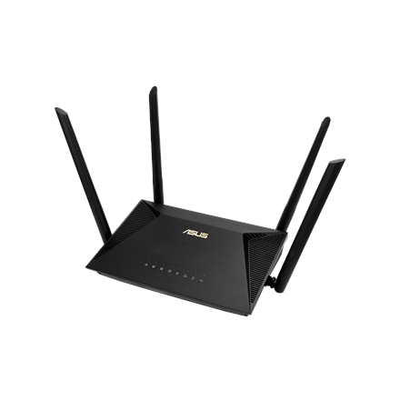 Wireless AX1800 Dual Band Gigabit Router | RT-AX53U | 1201+600 Mbit/s | Ethernet LAN (RJ-45) ports 4 | Mesh Support No | MU-MiMO Yes | No mobile broadband | Antenna type External antenna x 4 | 36 month(s)