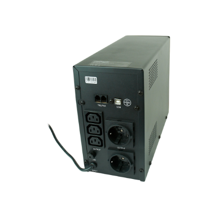 EnerGenie | UPS with USB and LCD display, Black | 1200 VA