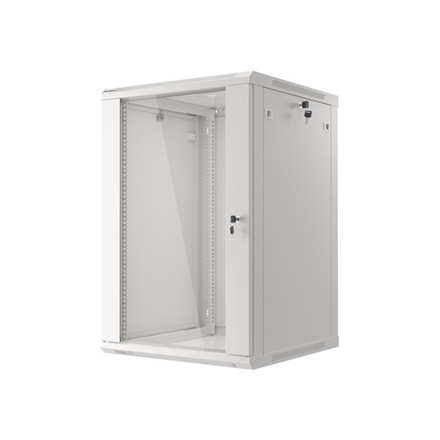 Lanberg | Rack cabinet 19" wall-mount 18U/600x600 (flat pack) | WF01-6618-10S | Grey