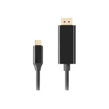 Lanberg USB-C to DisplayPort Cable, 1 m 4K/60Hz, Black | Lanberg | USB-C to DisplayPort Cable | CA-CMDP-10CU-0010-BK | 1 m