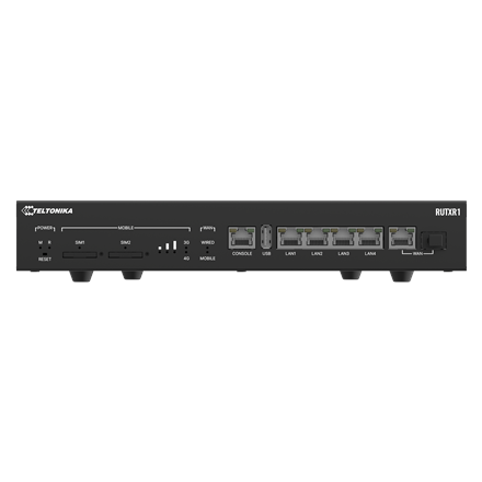 Teltonika RUTXR1 | Rack-mountable LTE Cat 6 Router | 802.11ac | Ethernet LAN (RJ-45) ports 5 | 10/100/1000 Mbit/s | Mesh Support No | 4G | MU-MiMO Yes