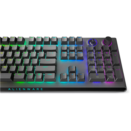 Dell | Alienware Tri-Mode AW920K | Wireless Gaming Keyboard | Wireless | Bluetooth | RGB LED light | Wireless connection | US | CHERRY MX Red | Dark Side of the Moon