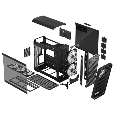 Fractal Design | Torrent Black RGB TG Light Tint | FD-C-TOR1A-04 | Black | ATX