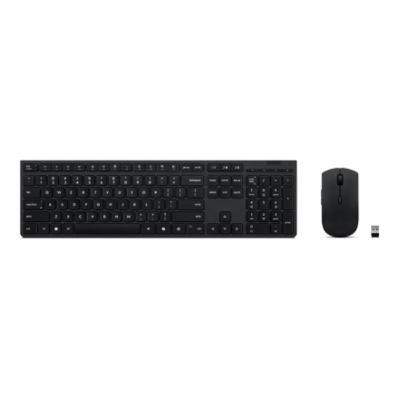 Lenovo Professional Wireless Rechargeable Combo Keyboard and Mouse | Keyboard and Mouse Set | Wireless | Mouse included | Bluetooth | Russian/Cyrillic | Rechargeable professional | Grey