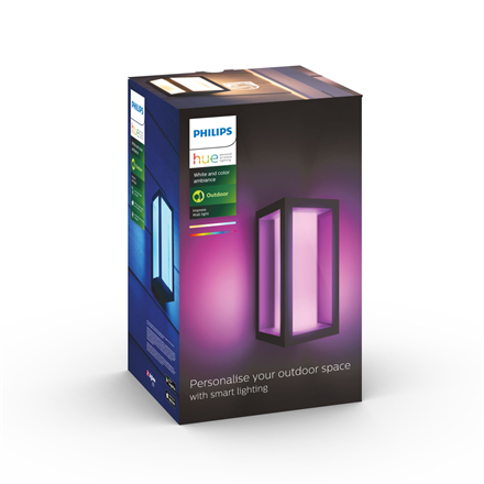 Philips Hue WCA Impress Outdoor Wall Lantern | 8 W | 2000-6500 Hue White Colour Ambiance