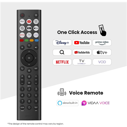Hisense 4K TV | 75A6Q | 75 | Smart TV | VIDAA Smart OS | UHD | Black
