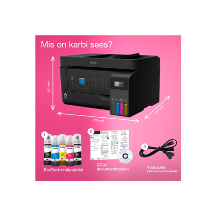 Epson | Multifunctional printer | EcoTank L5590 | Inkjet | Colour | Inkjet Multifunctional Printer | A4 | Wi-Fi | Black
