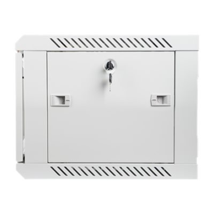 Lanberg | Rack cabinet 19" wall-mount 6U/600x450 (flat pack) with glass door | WF01-6406-10S | Grey