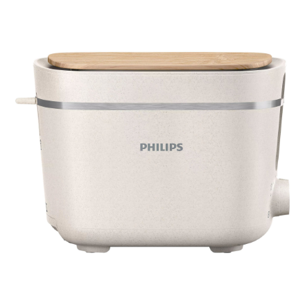 Philips | Toaster | HD2640/10 Eco Conscious Edition | Power 830 W | Number of slots 2 | Housing material 100% Bio-based plastic | Silk White Matt