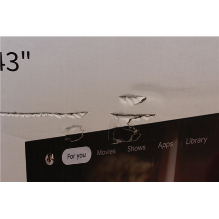 SALE OUT. Sharp | 43GR8265E | 43" | Smart TV | Google TV | 4K Ultra HD | DAMAGED PACKAGING