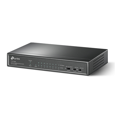 TP-LINK | Switch | TL-SF1009P | Unmanaged | Desktop | 10/100 Mbps (RJ-45) ports quantity 9 | PoE+ ports quantity 8 | Power supply type External