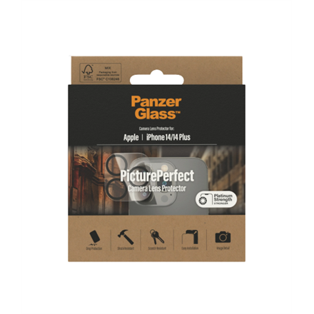 PanzerGlass | Camera Lens Protection | PicturePerfect | Apple | iPhone 14/14 Plus | Glass | Transparent