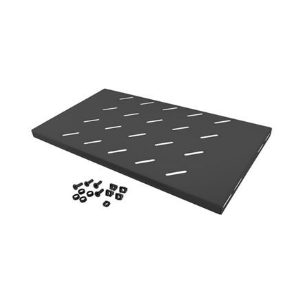 Lanberg 19" fixed shelf 1U/486x270mm, max load capacity up to 120kg | AK-1001-B | Black