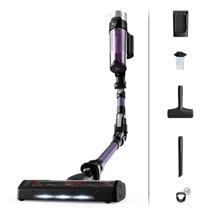 TEFAL Vacuum Cleaner | TY2039WO X-force Flex | Cordless operating | 250 W | Black/Purple