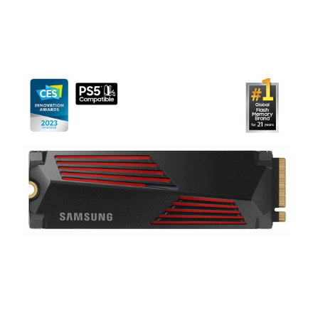 Samsung | 990 PRO with Heatsink | 4000 GB | SSD form factor M.2 2280 | Solid-state drive interface M.2 NVME | Read speed 7450 MB/s | Write speed 6900 MB/s