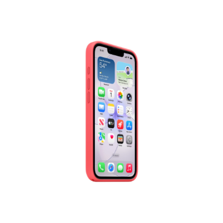 Apple iPhone 17e Silicone Case with MagSafe – Bright Guava | Apple