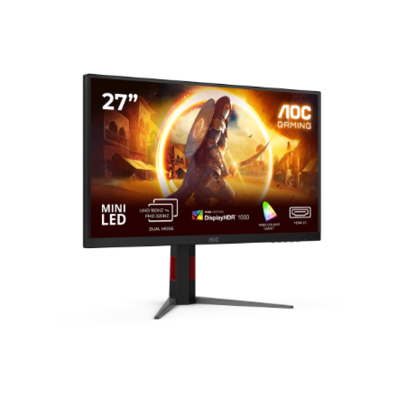 AOC | U27G4XM | 27 " | Fast IPS | UHD | 16:9 | 160 Hz | 1 ms | 3840 x 2160 pixels | 1200 cd/m² | HDMI ports quantity 1 | Black