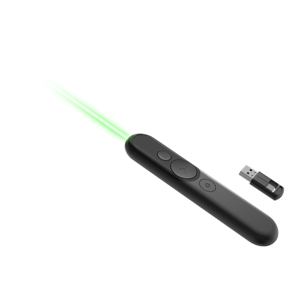 Lenovo | Laser Rechargeable Presentation Remote | Black