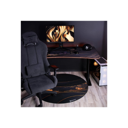 Arozzi Zona Round Floor Pad | Black/Gold