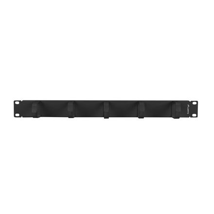 Lanberg 19" Cable Management 5 Rings, Type B, 1U | AK-1701-B | Black