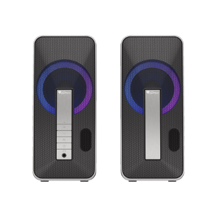 Genesis | Computer Speaker | Helium 100BT RGB | Bluetooth | Silver/Black | Gaming Speakers | Wireless connection