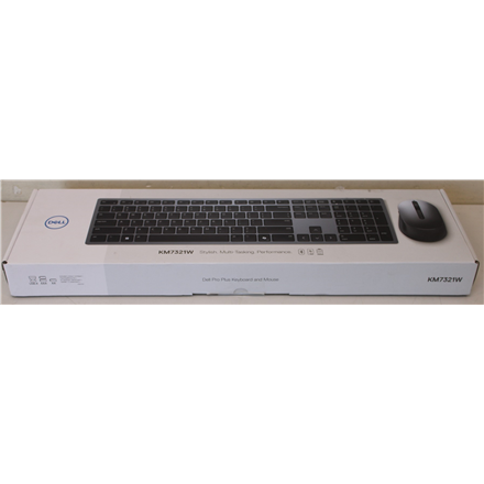 SALE OUT. | Dell | Premier Multi-Device Keyboard and Mouse | KM7321W | Keyboard and Mouse Set | Wireless | Batteries included | Wireless connection | US | Titan grey | REFURBISHED
