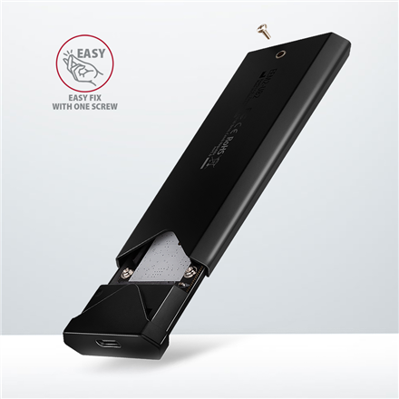 AXAGON External USB-C 10Gbps metal box for M.2 NVMe SSD disks | EEM2-UB2