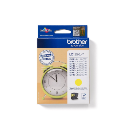 Brother LC125XLY | Ink Cartridge | Yellow