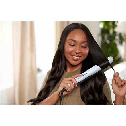 Philips | Hair Straitghtener | BHS520/00 | Warranty 24 month(s) | Ceramic heating system | Ionic function | Display LED | Temperature (max) 230 °C | Number of heating levels 12 | Pale Blue