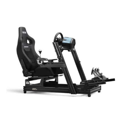 Next Level Racing | PU Leather and Suede | Reclining Seat | ERS4 Elite PU Leather & Suede Edition | Black