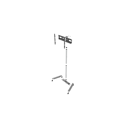 SALE OUT. | EDBAK | Floor stand | TR5E | Trolleys & Stands | 42-65 " | Maximum weight (capacity) 50 kg | USED, SCRATCHED, MISSING HEXAGON WRENCHES | Black