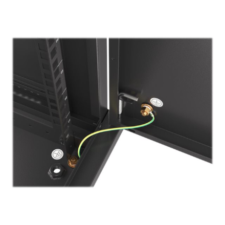 Lanberg | Rack cabinet 19" wall-mount 9U/600x600 (flat pack) for self-assembly with metal door | WF01-6609-00B | Black