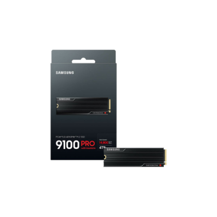 Samsung 9100 PRO | 4000 GB | SSD form factor M.2 2280 | Solid-state drive interface PCIe 5.0x4 | Read speed 14800 MB/s | Write speed 13400 MB/s