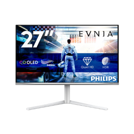 Philips 27M2N6501L/00 | 27 " | QD-OLED | 16:9 | 240 Hz | 0.03 ms | 2560 x 1440 pixels | 400 cd/m² | HDMI ports quantity 2 | White