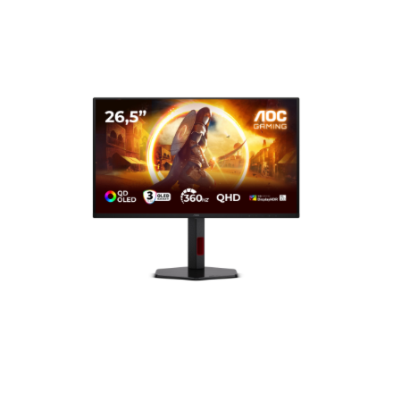 AOC Q27G4SDR | 27 " | QD-OLED | QHD | 16:9 | 360 Hz | 0.03 ms | 2560 x 1440 pixels | 1000 cd/m² | HDMI ports quantity 2 | Black