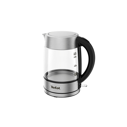 TEFAL | Kettle | KI772D | Electric | 2400 W | 1.7 L | Glass | 360° rotational base | Black/Stainless Steel