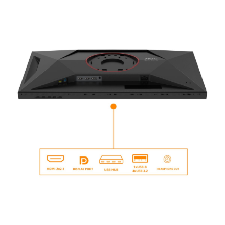 AOC | U27G4XM | 27 " | Fast IPS | UHD | 16:9 | 160 Hz | 1 ms | 3840 x 2160 pixels | 1200 cd/m² | HDMI ports quantity 1 | Black