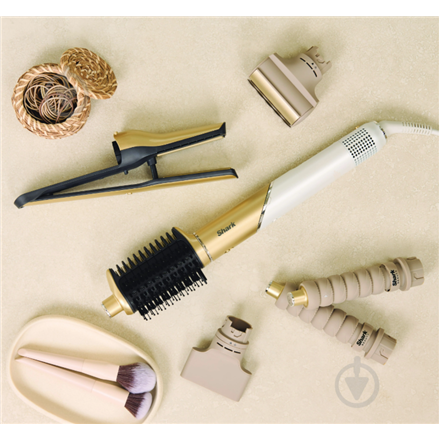 Shark Glam Ceramic & Air Styling and Drying System with FrizzFighter | HD6051SEU | Number of heating levels 3 | 1500 W | Gold