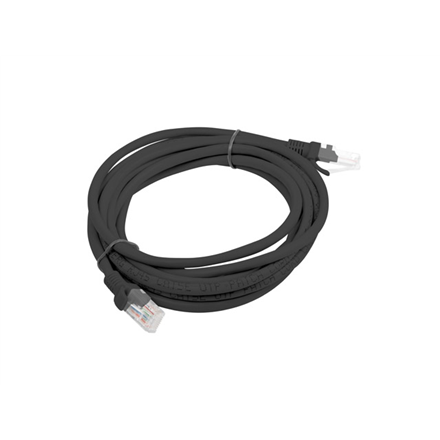 Lanberg | Patchcord CAT.6 UTP Fluke Passed | PCU6-10CC-0300-BK | 3 m | Black