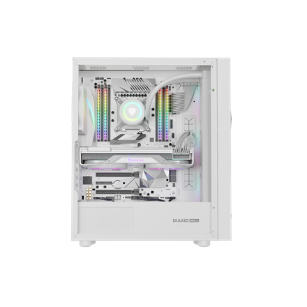Genesis Gaming PC Case | Diaxid 605 ARGB | White | Midi Tower