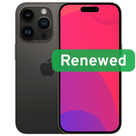 Apple Renewed Grade C | Apple iPhone 14 Pro Max | Space Black | 6.7 " | Super Retina XDR OLED | 128 GB | 5G | iOS