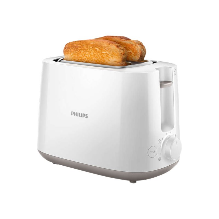 Philips | Toaster | HD2581/00 Daily Collection | Power 760-900 W | Number of slots 2 | Housing material Plastic | White