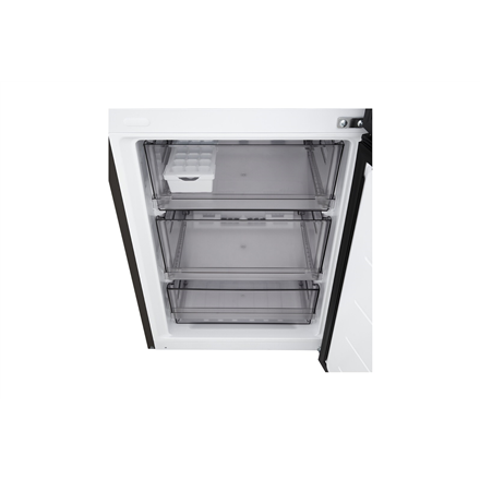 LG Refrigerator | GBBS322CEV | Energy efficiency class C | Free standing | Combi | Height 203 cm | Fridge net capacity 262 L | Freezer net capacity 113 L | Display | 34 dB | Black