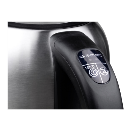 Camry | Kettle | CR 1253 | With electronic control | 2200 W | 1.7 L | Stainless steel | 360° rotational base | Stainless steel