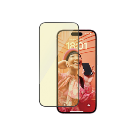 PanzerGlass | Screen protector | Apple | iPhone 15 | Glass | Clear | Ultra-Wide Fit; Easy installation; Fingerprint resistant; Anti-blue light; Anti-reflective; Anti-yellowing | Eyecare