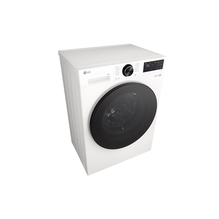 LG Washing machine | F2X50S9TWB | Energy efficiency class A | Front loading | Washing capacity 9 kg | 1200 RPM | Depth 48 cm | Width 60 cm | Display | LED | Steam function | Direct drive | Wi-Fi | White