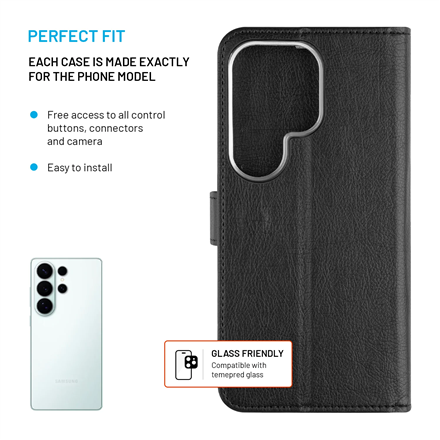 Fixed Opus | Book Case | Samsung | Galaxy S26 Ultra | Synthetic leather | Black