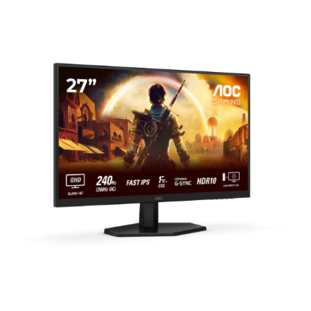 AOC | Q27G42ZE | 27 " | IPS | QHD | 16:9 | 260 Hz | 1 ms | 2560 x 1440 pixels | 300 cd/m² | HDMI ports quantity 1 | Black
